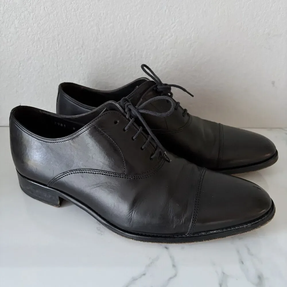 To Boot New York Mens Cap Toe Oxfords Size 8 Black